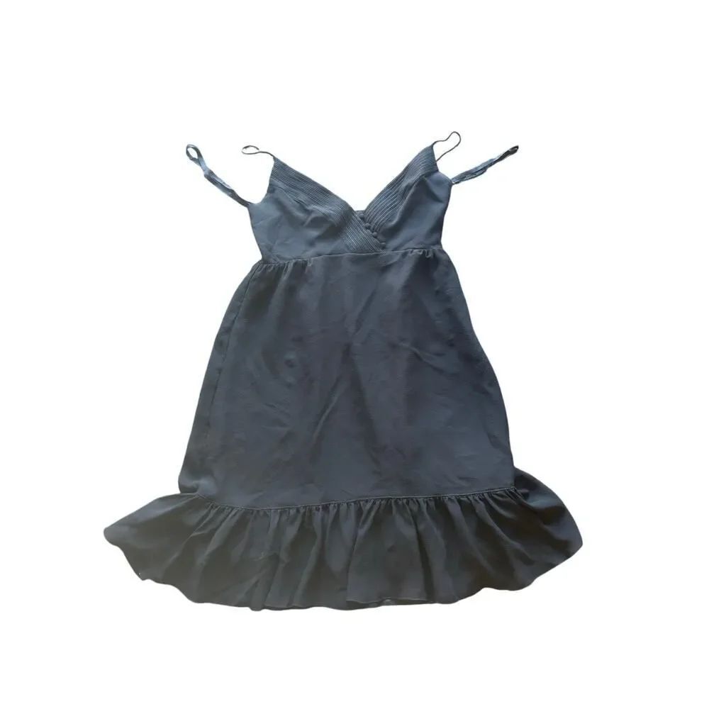 Vivienne Tam black ruffled midi dress, size 1